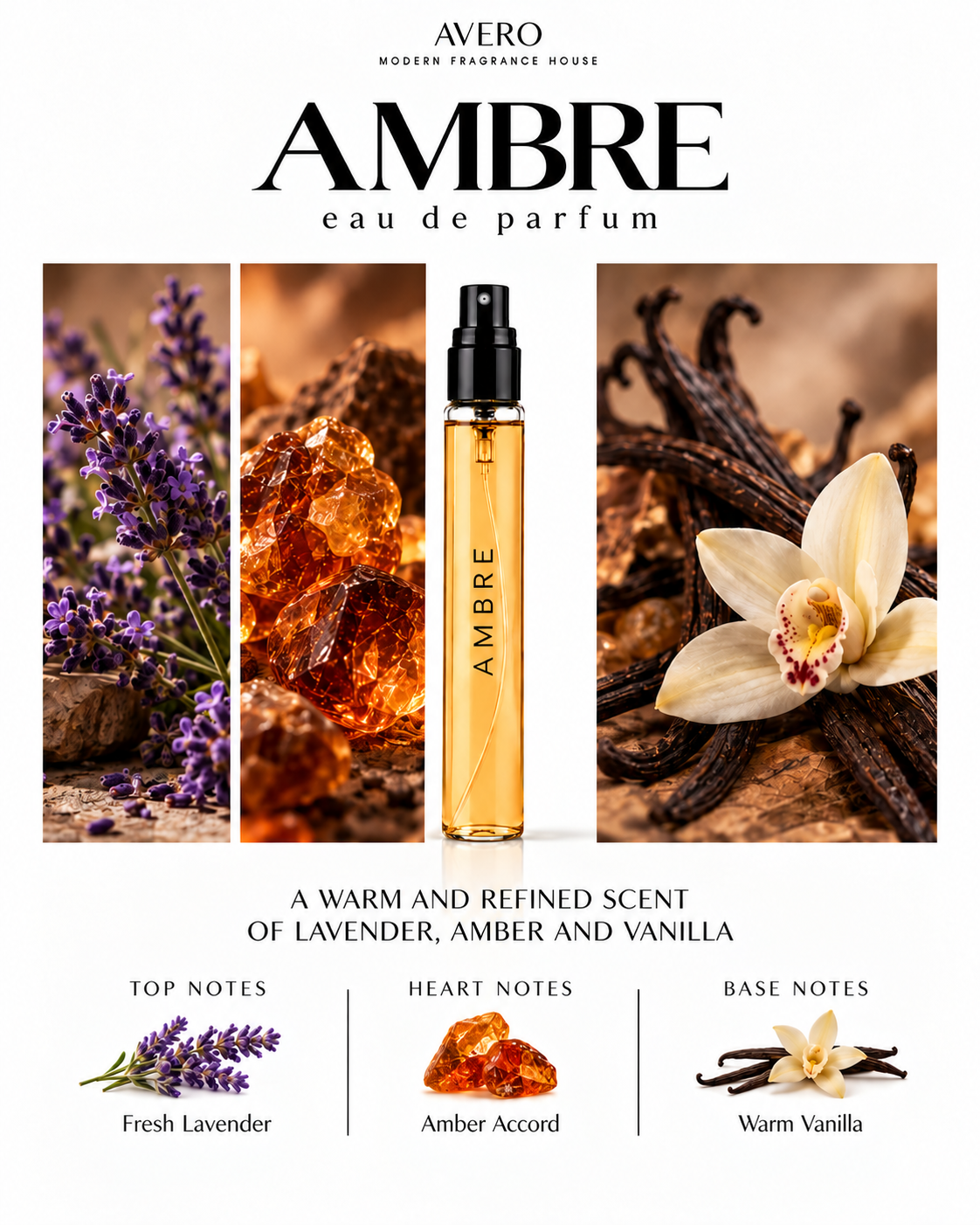 AVERO Ambre Eau de Parfum | Inspired by Stronger With You Amber by Emporio Armani