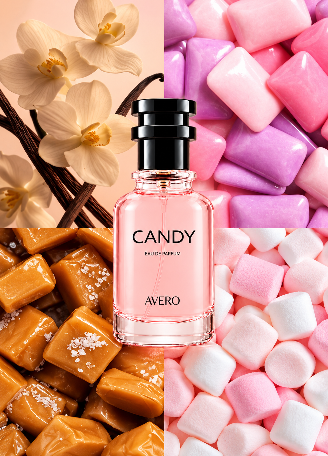 Avero Candy Eau de Parfum | Inspired by Vanilla Candy Rock Sugar by Kayali