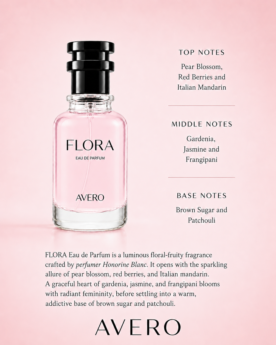 Avero Flora – Women Eau de Parfum 50ml | Inspired by Gucci Flora Gorgeous Gardenia