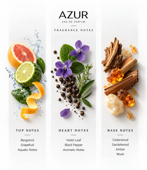 Avero Azur Eau de Parfum 50ml | Hybrid Version - Inspired by Bleu de Chanel Parfum X Versace Dylan Blue