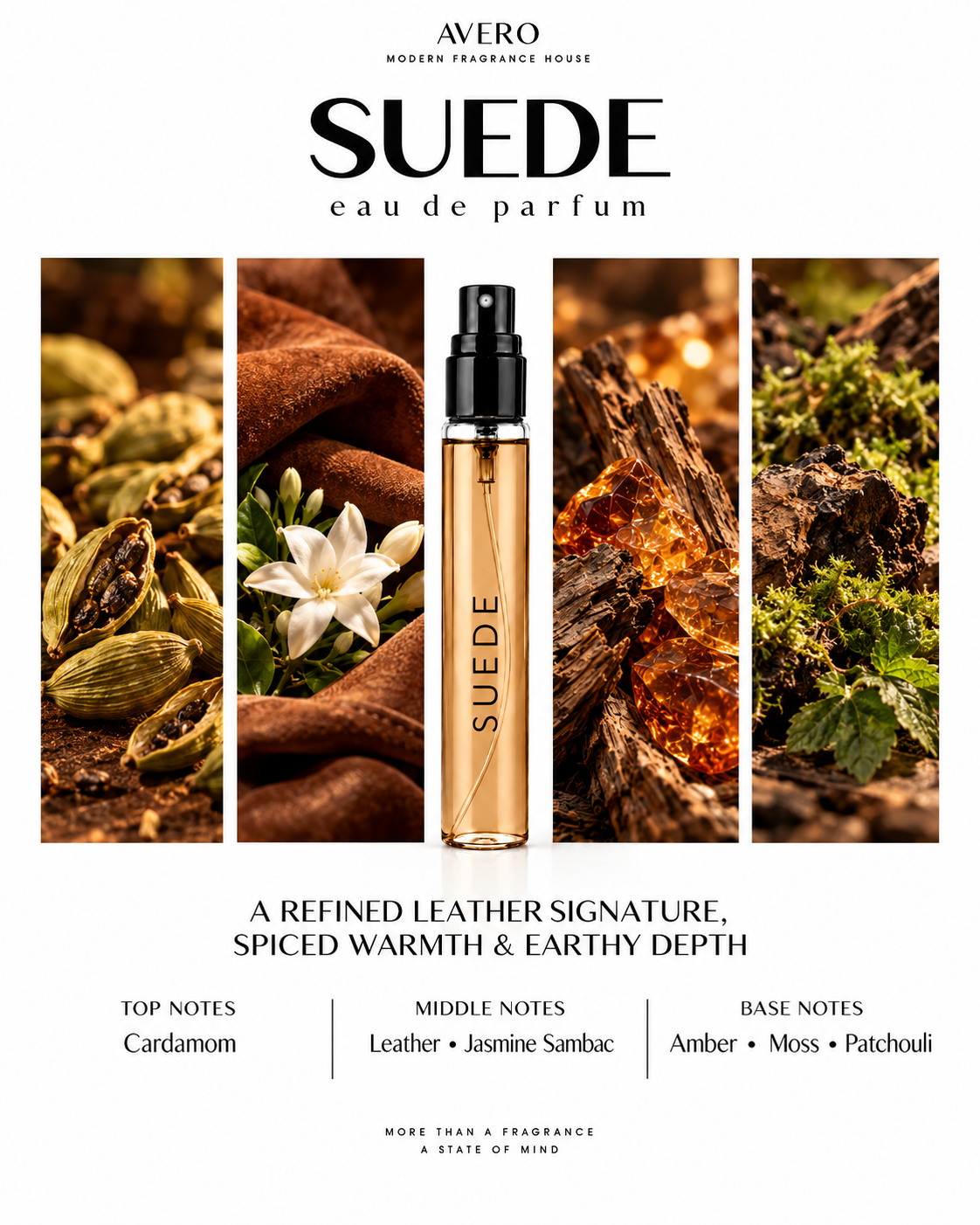 Avero Suede Eau de Parfum | Inspired by Ombré Leather by Tom Ford