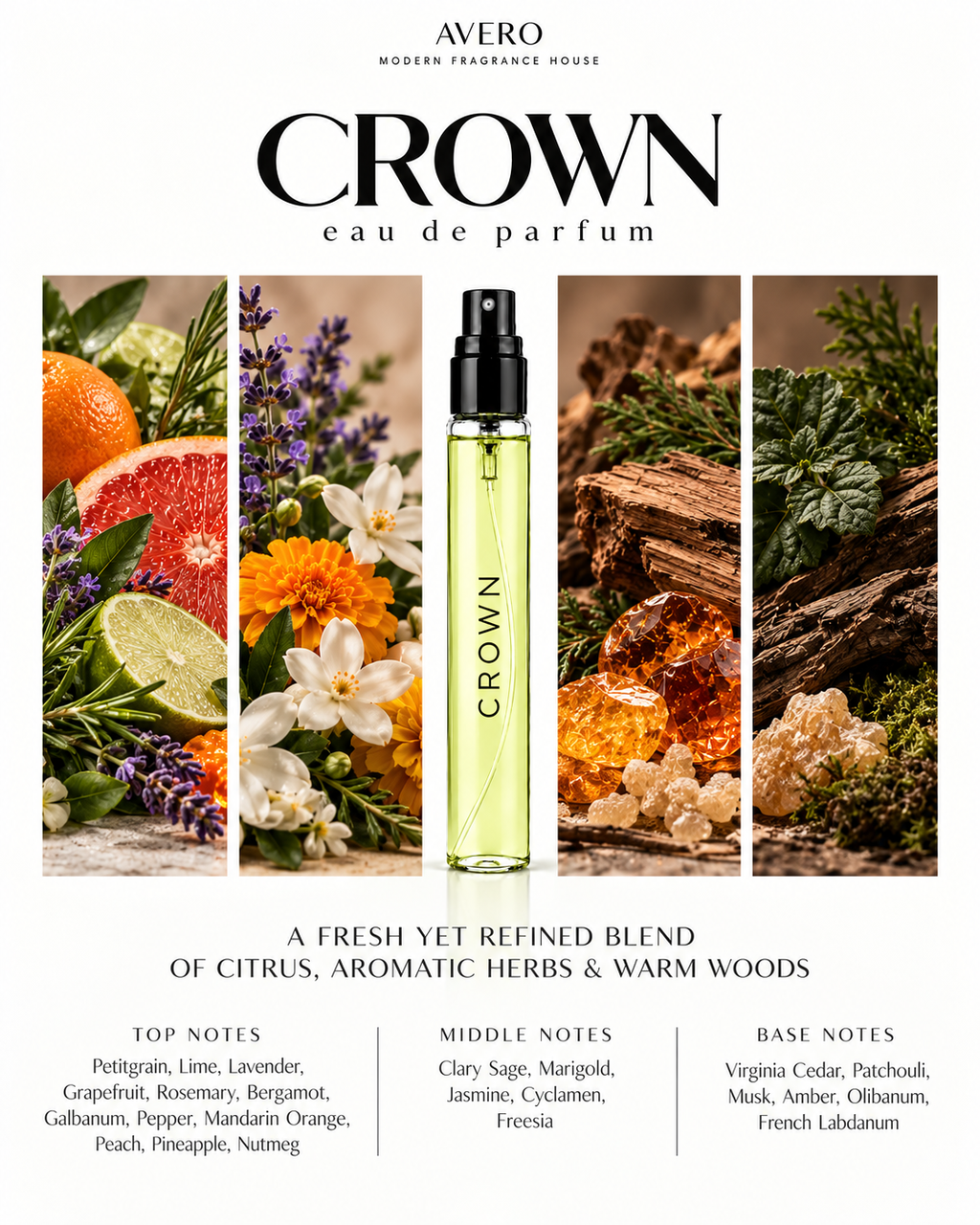 AVERO Crown Eau de Parfum | Inspired by 1872 For Men by Clive Christian