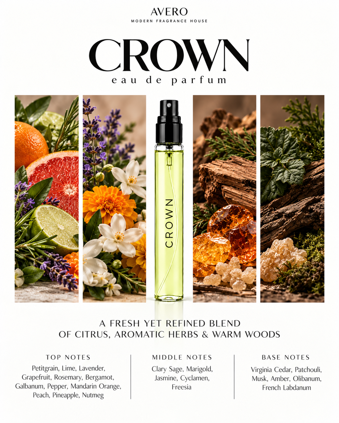 AVERO Crown Eau de Parfum | Inspired by 1872 For Men by Clive Christian