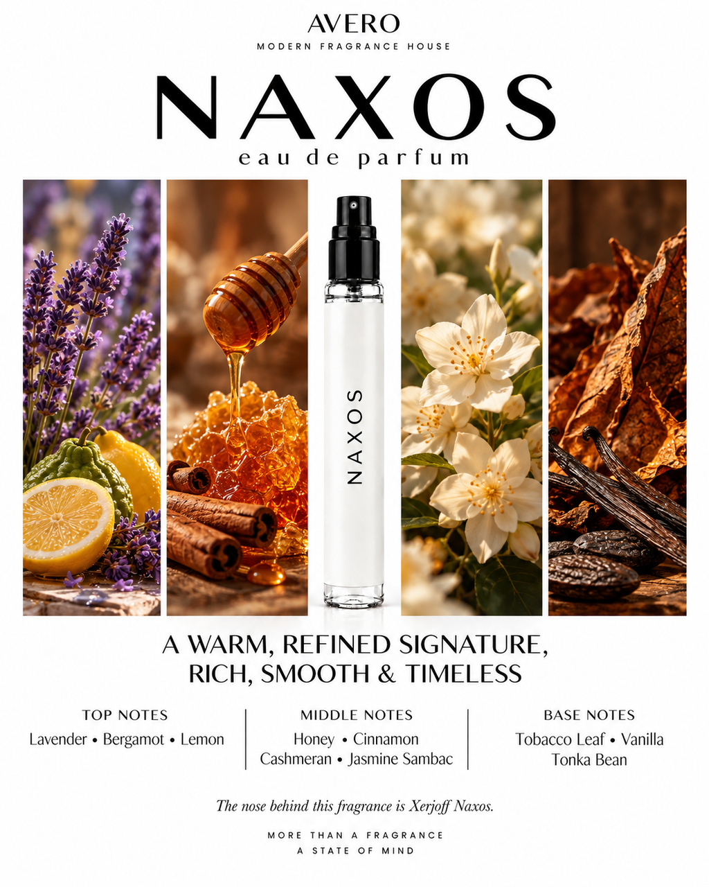 Avero Naxos Eau de Parfum | Inspired by Naxos by Xerjoff